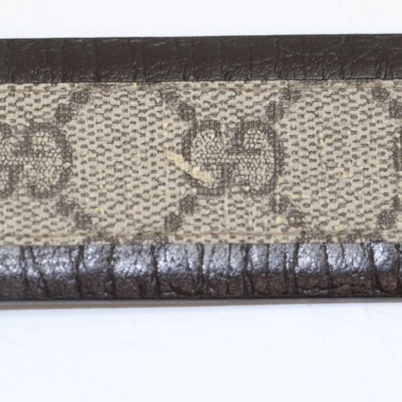 Gucci GG Supreme Monogram Men Belt 85/34 Interlocking Brown/Beidge 142931 READ - Picture 10 of 12